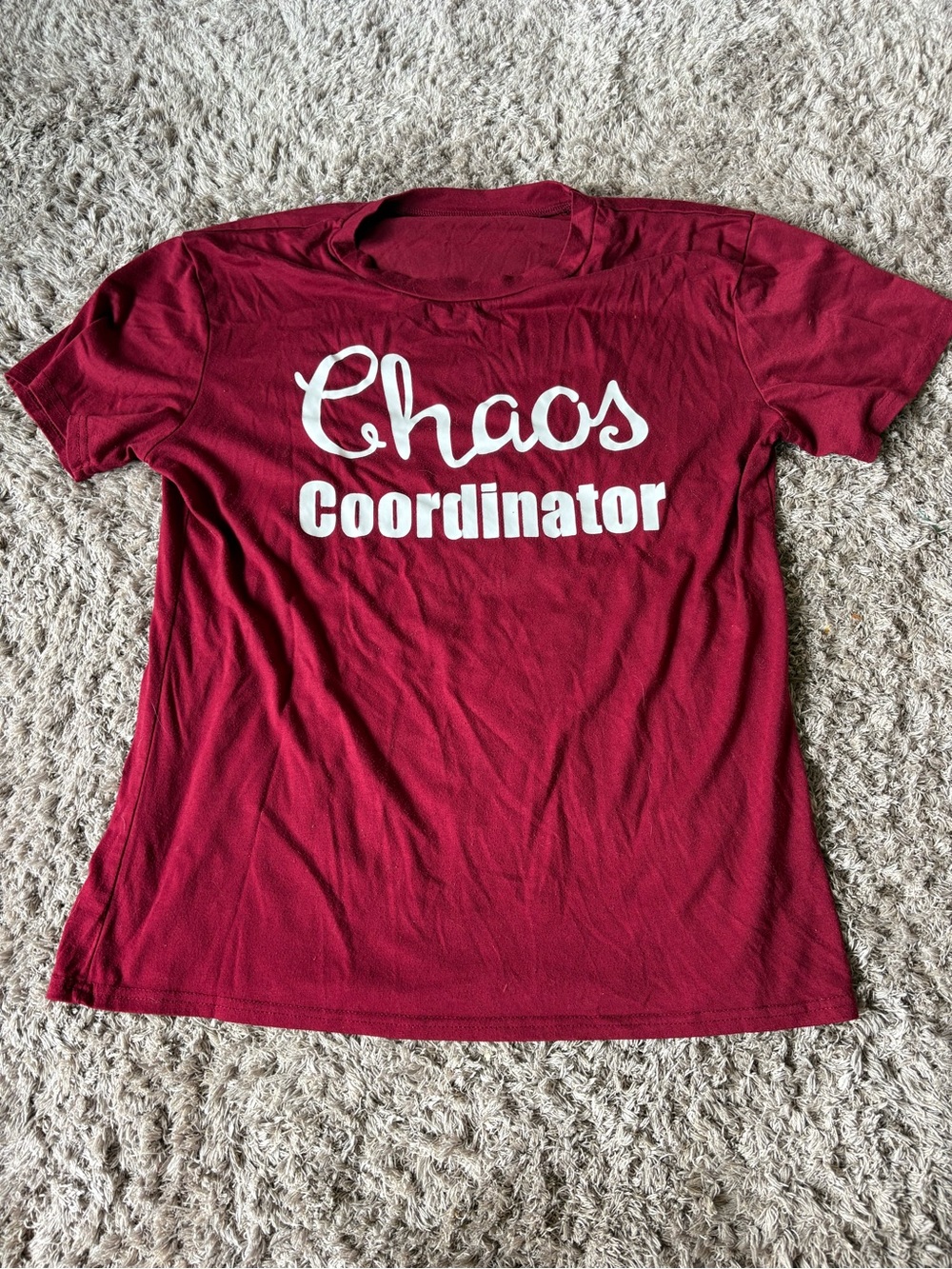 Chaos Coordinator Women’s Red Graphic Tee